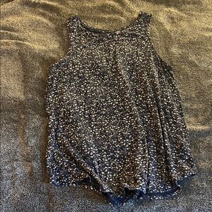 Old Navy Dark Blue Speckled Tank Top